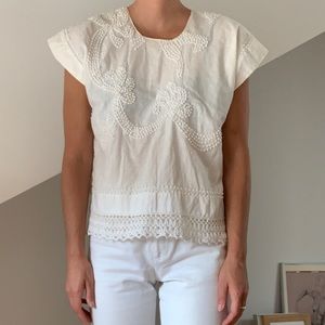 Nikki Chasin embroidered cotton shirt